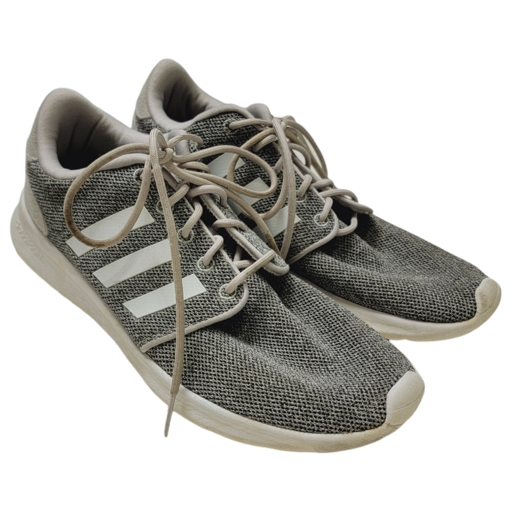Adidas Gray Sneakers QT Racer Cloudfoam Running Shoes AW4313 Size 8.5